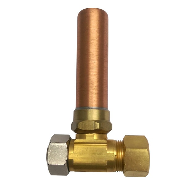 5/8in. M x F Compression TEE AA Water Hammer Arrester, Lead Free